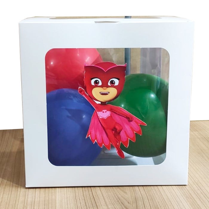Baykuş Kız Temalı Şeffaf Kutu Seti 25 cm