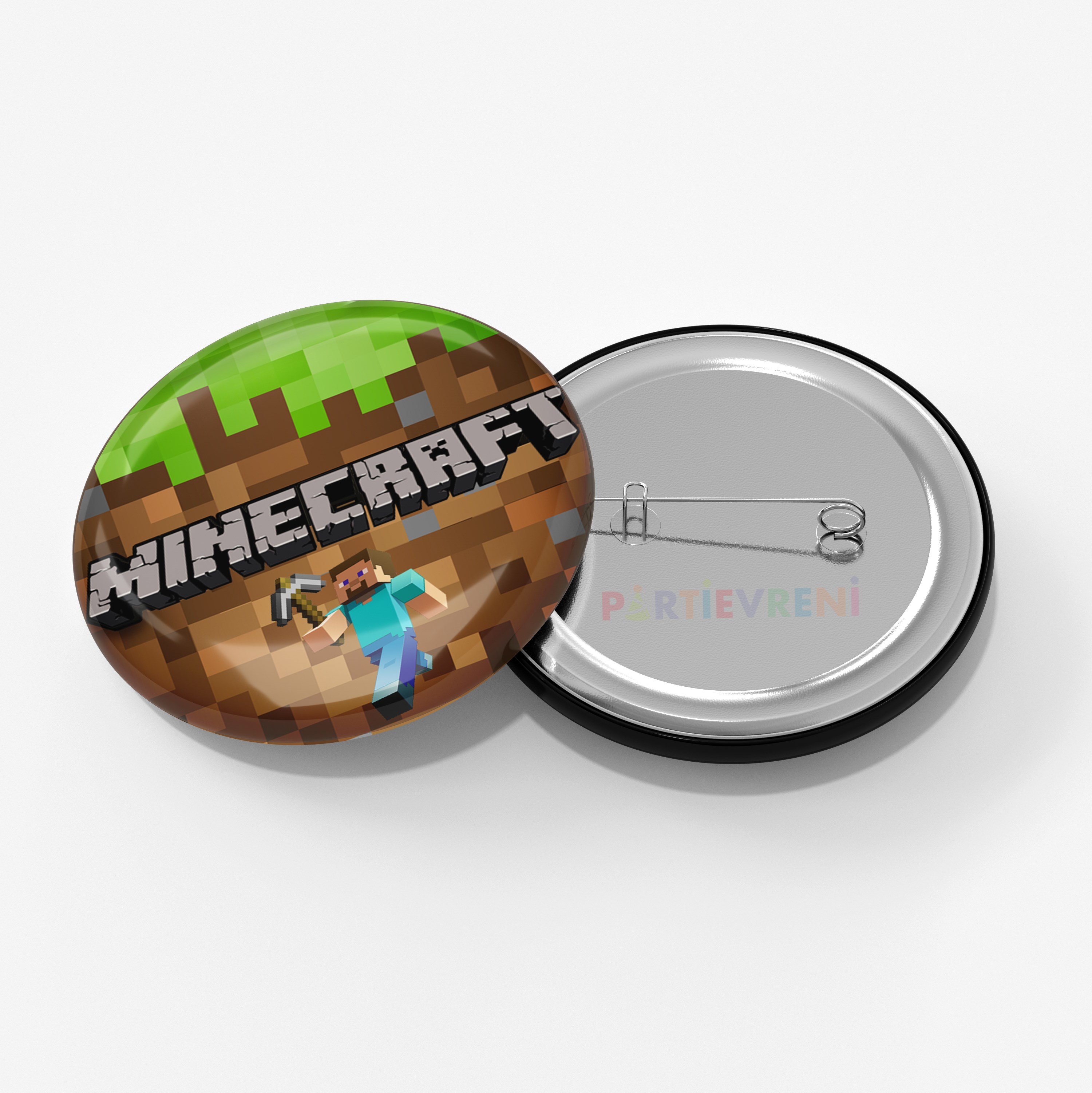 Minecraft Temalı İğneli Rozet 1 Adet