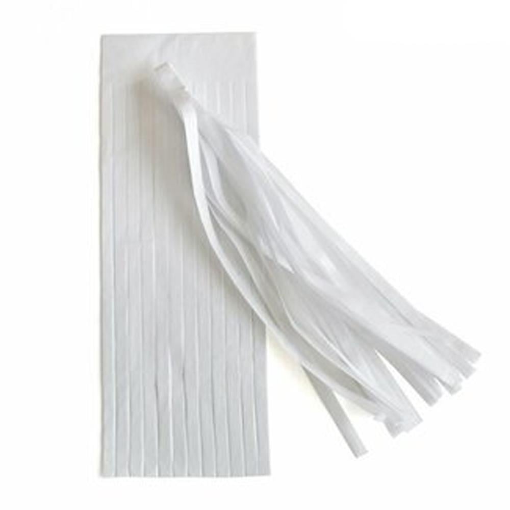 Beyaz Püskül Dekor Süs 3'lü