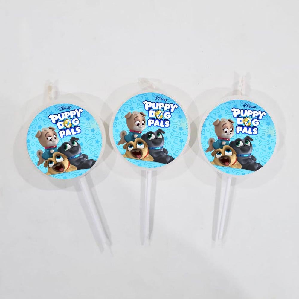 Bingo ve Rolly Temalı Mum - 3 Adet