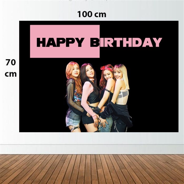 Blackpink Temalı Branda Afiş - 2 Boy Seçenekli