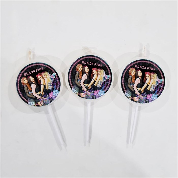 Blackpink Temalı Mum - 3 Adet