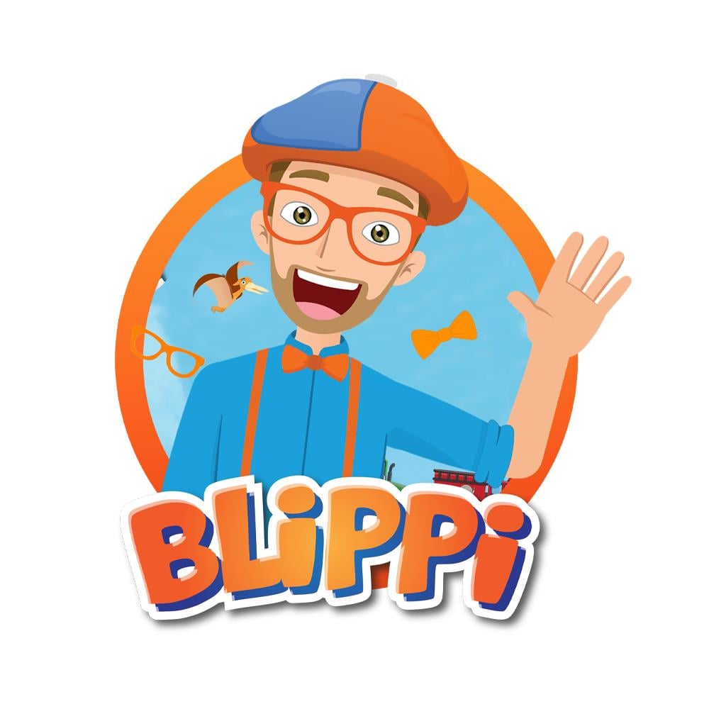 Blippi Temalı Çıkartma 12 cm