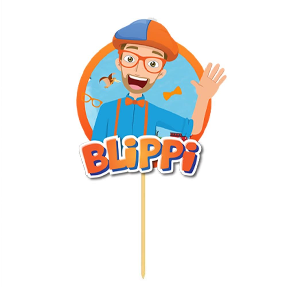 Blippi Temalı Çubuk Pasta Süsü