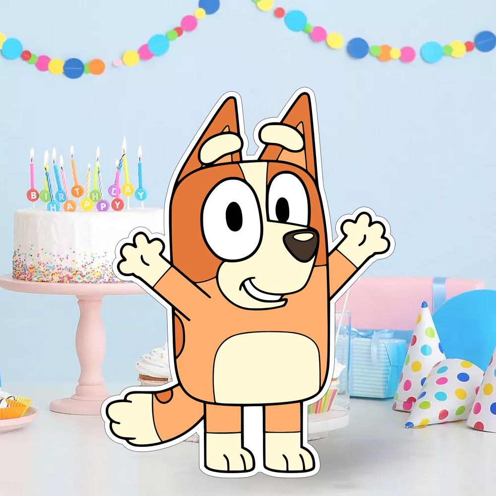 Bluey Bingo Temalı Ayaklı Dekor Pano