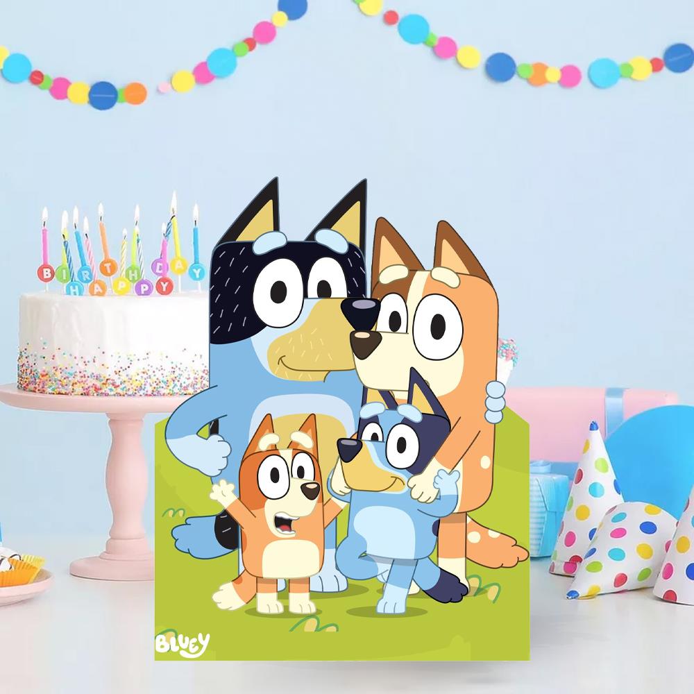 Bluey Temalı Ayaklı Dekor Pano 30 cm