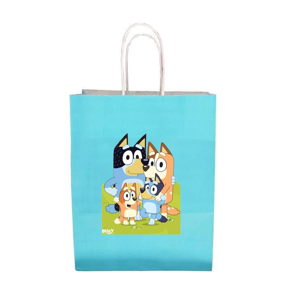 Bluey Temalı Karton Hediye Çanta