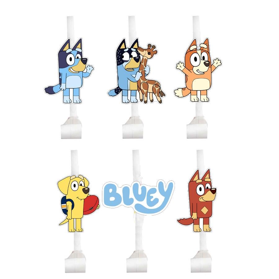 Bluey Temalı Kaynana Dili - 6 Adet