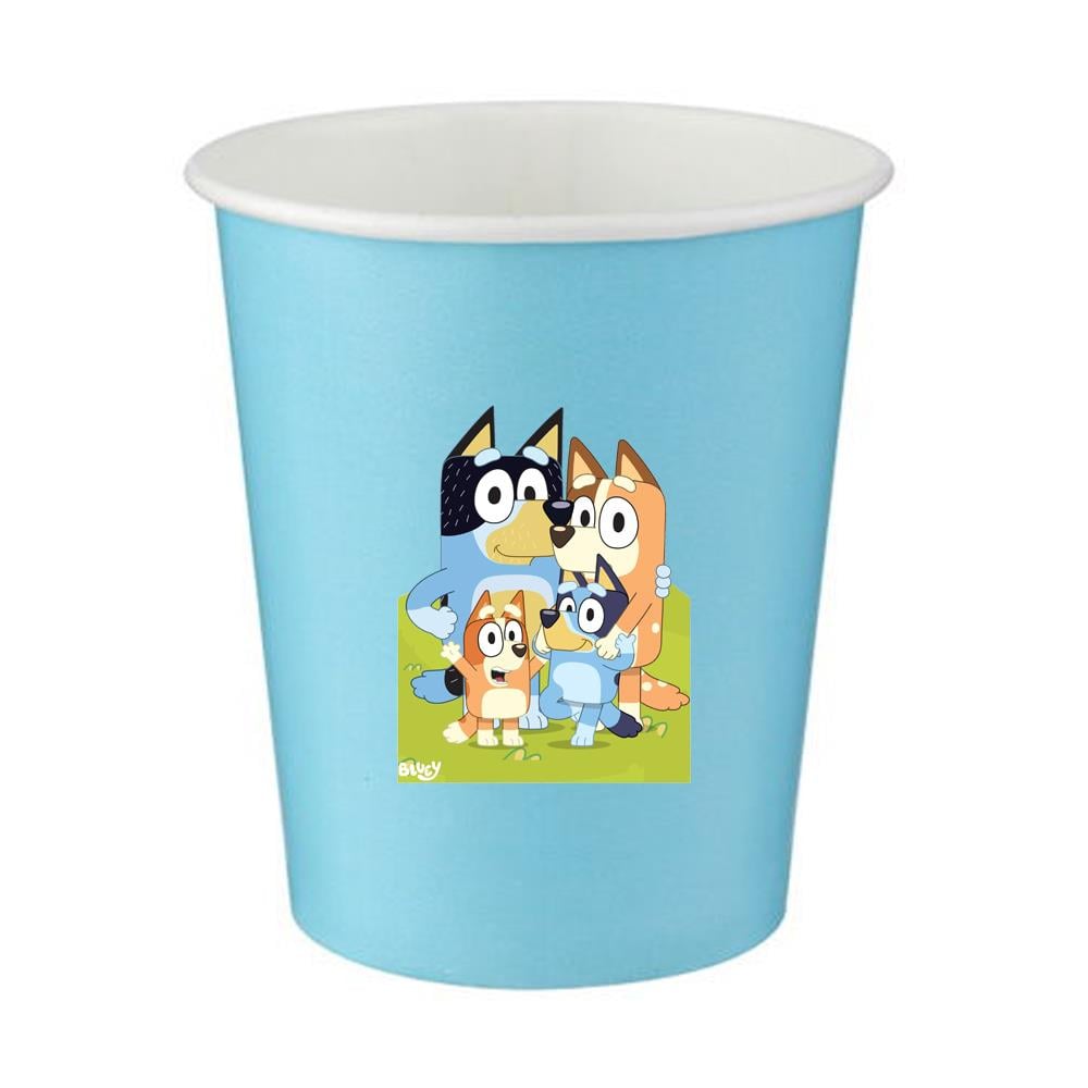 Bluey Temalı Mavi Bardak 5 Adet