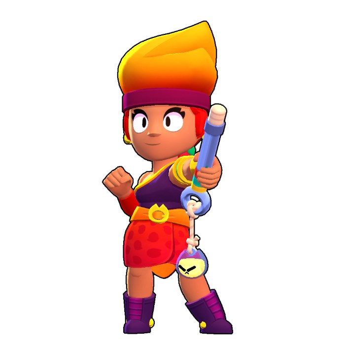 Brawl Stars Amber Temalı Sticker 12 cm 1 adet