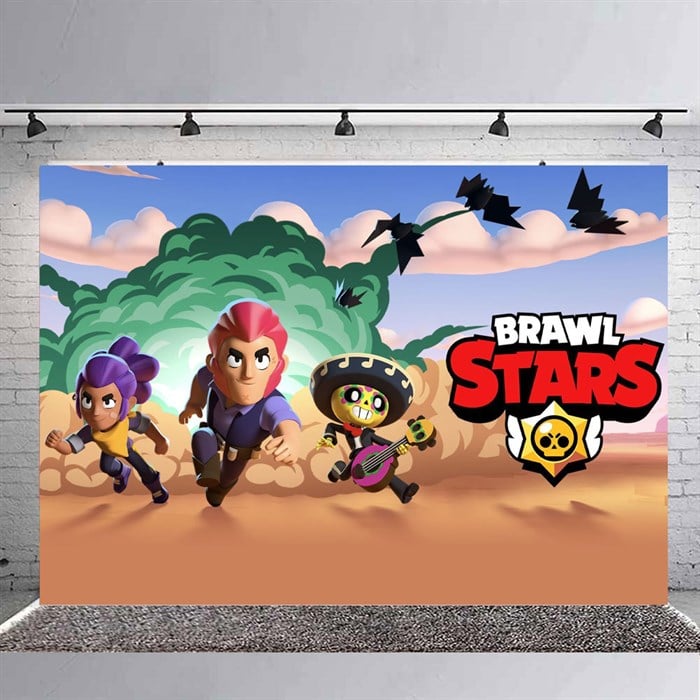 Brawl Stars Doğum Günü Branda Afişi 3 - 70 cm - 100 cm