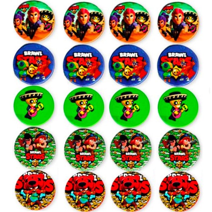 Brawl Stars Hediyelik Rozet - 5 Adet