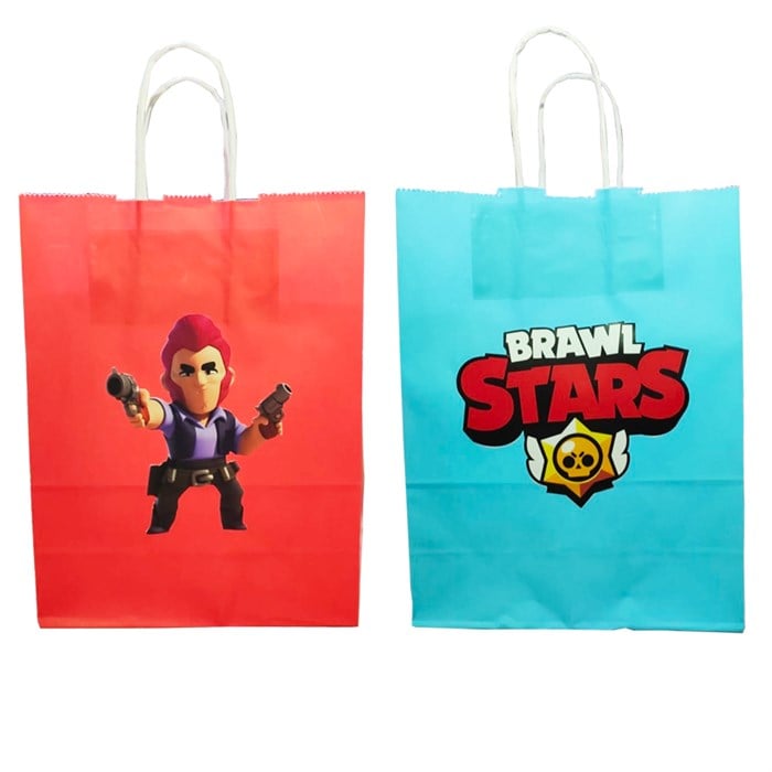 Brawl Stars Karton Hediye Çantası - 2 Adet