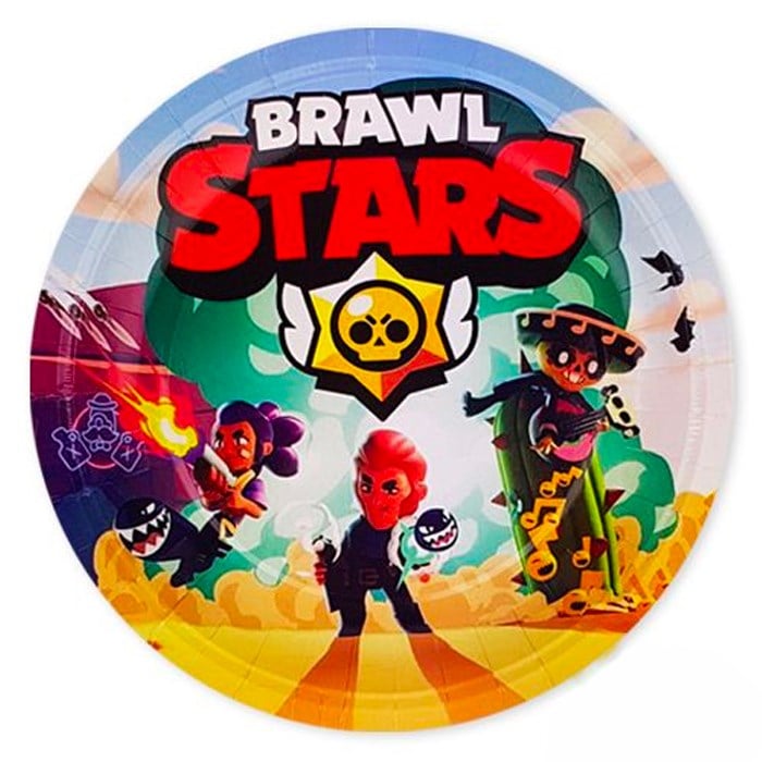 Brawl Stars Karton Tabak 8 Adet 23 cm