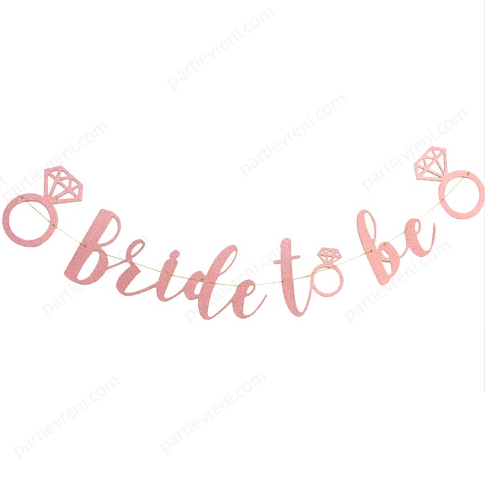 Bride To Be Rose Banner