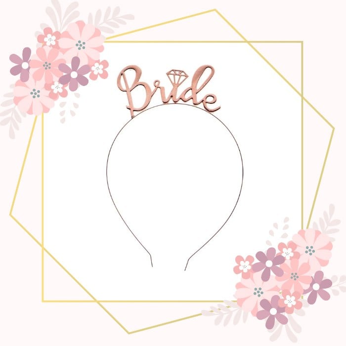 Bride to Be Taç - Rose