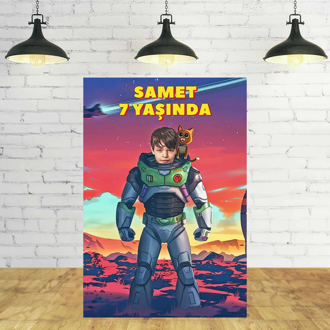 Buzz Lightyear Temalı Kişiye Özel Portre Afiş