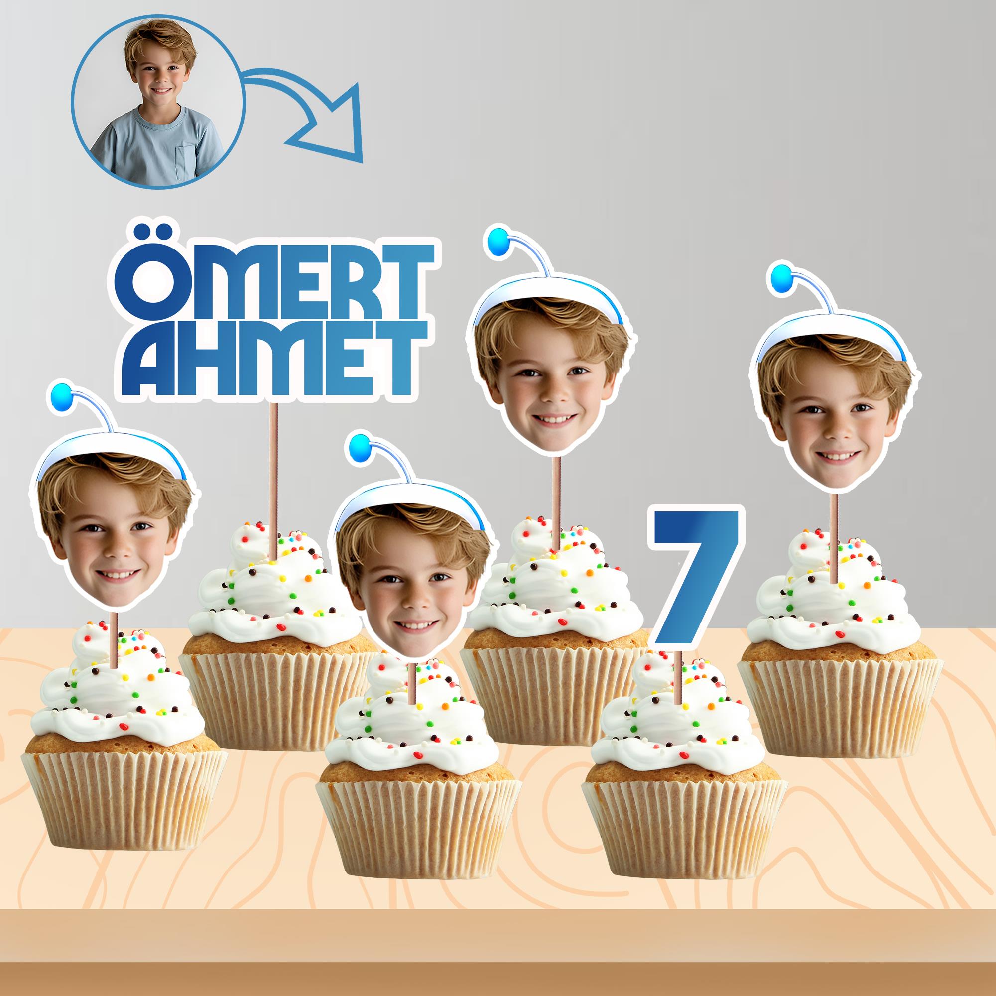 Kişiye Özel Astrobot Kafa Kürdan 8'li Set