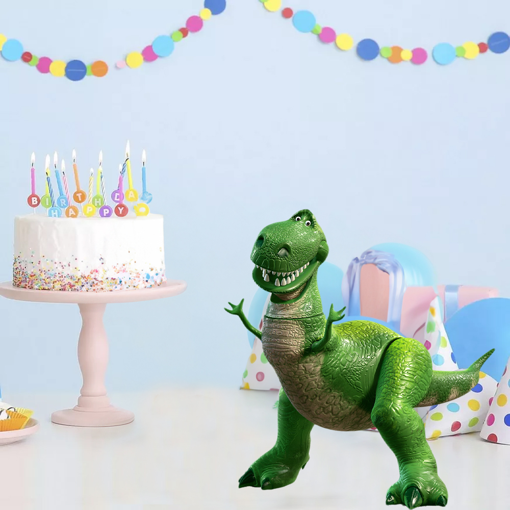 Toy Story Temalı Yeşil Dinozor Dekor Pano