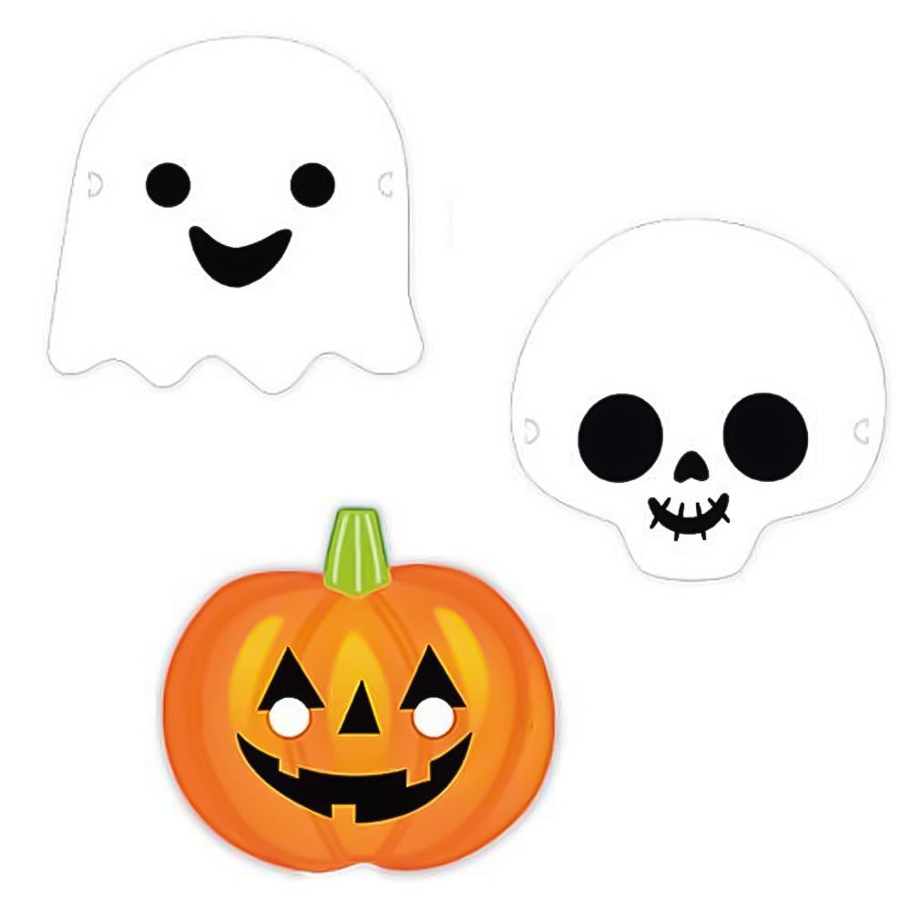 Cadılar Bayramı Hayalet ve Balkabağı  Kağıt Maske