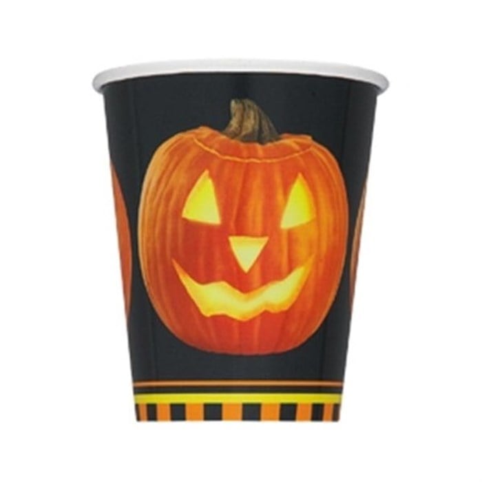 Cadılar Bayramı Temalı Karton Bardak - 8 Adet