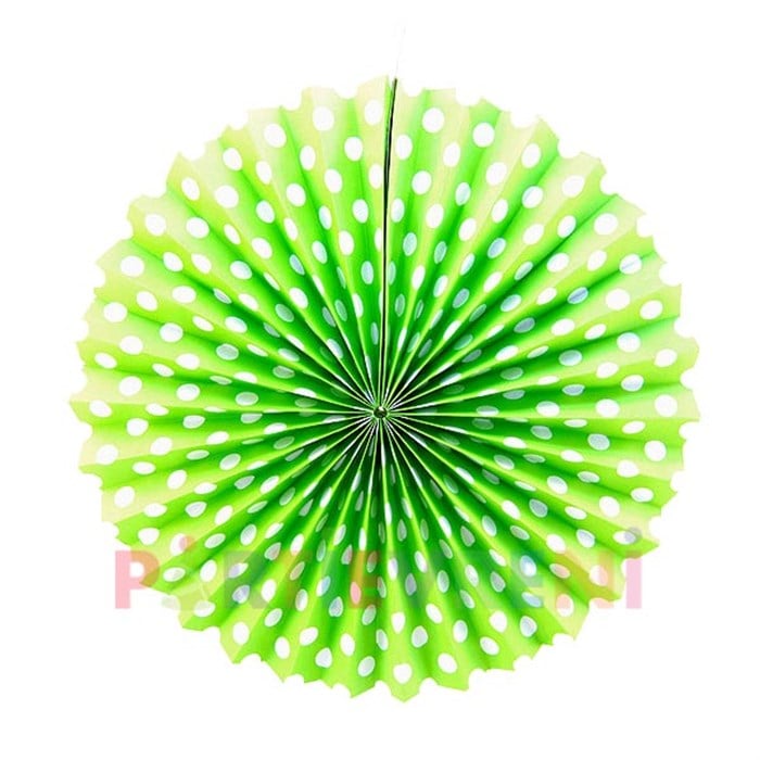 Çark Süs Puantiyeli - Yeşil - 40 Cm