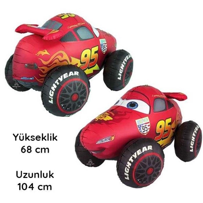 Cars Şimşek McQueen Airwalker Folyo Balon