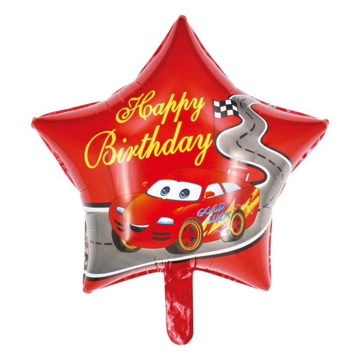 Cars Temalı Yıldız Folyo Balon