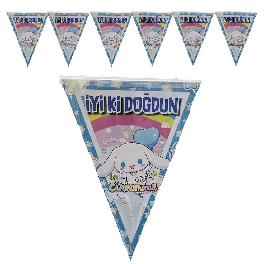 Cinnamoroll Temalı Flama Bayrak