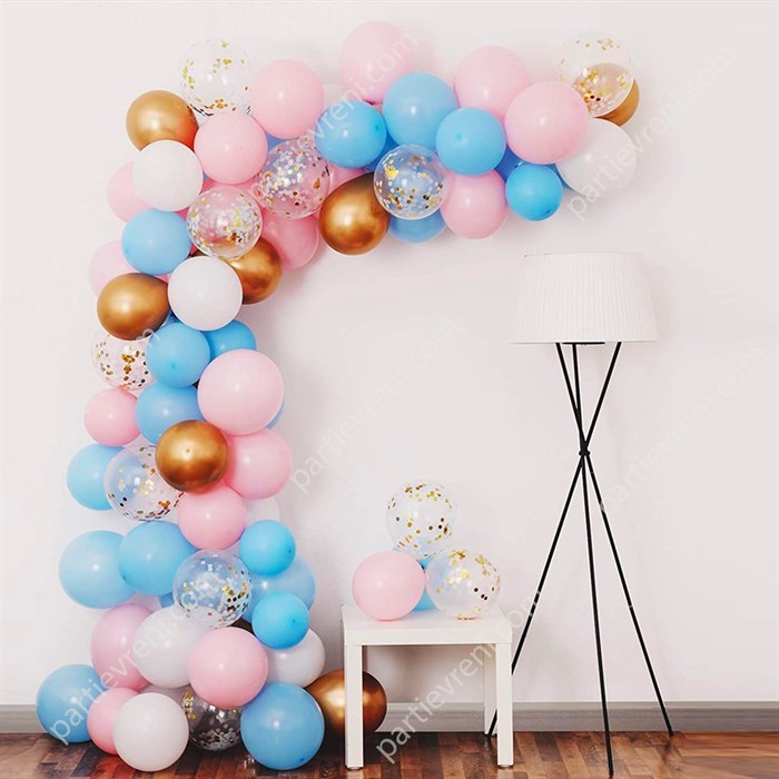 Cinsiyet Belirleme Temalı Zincir Balon Seti