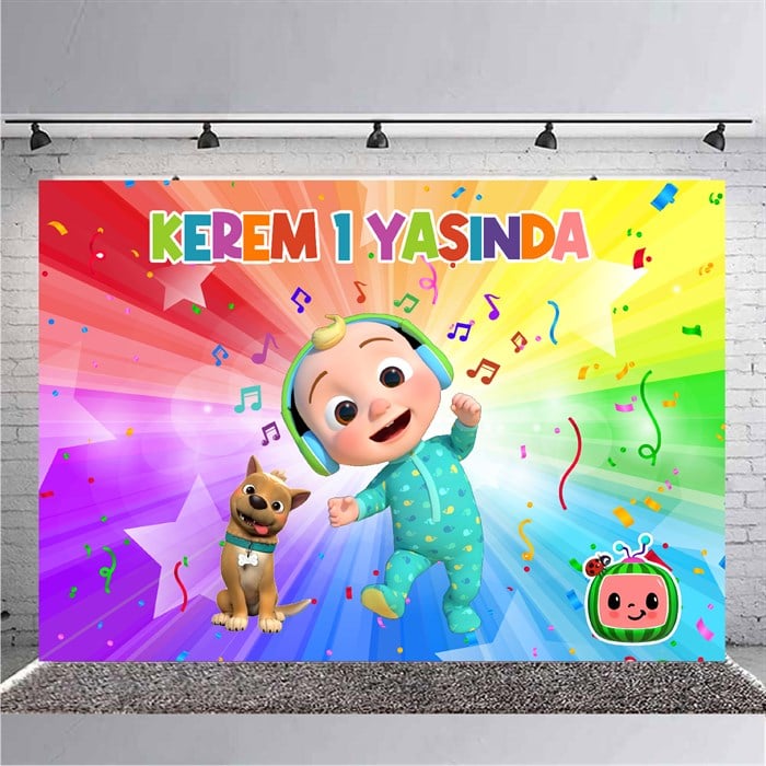 CoComelon Doğum Günü Kişiye Özel Afişi - 4 Boy Seçenekli