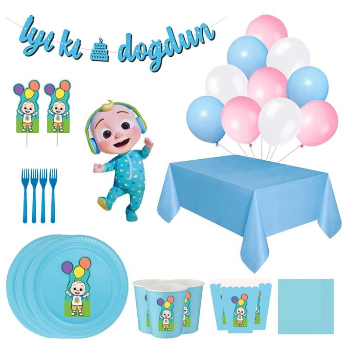 CoComelon Doğum Günü Seti 5 Kişilik