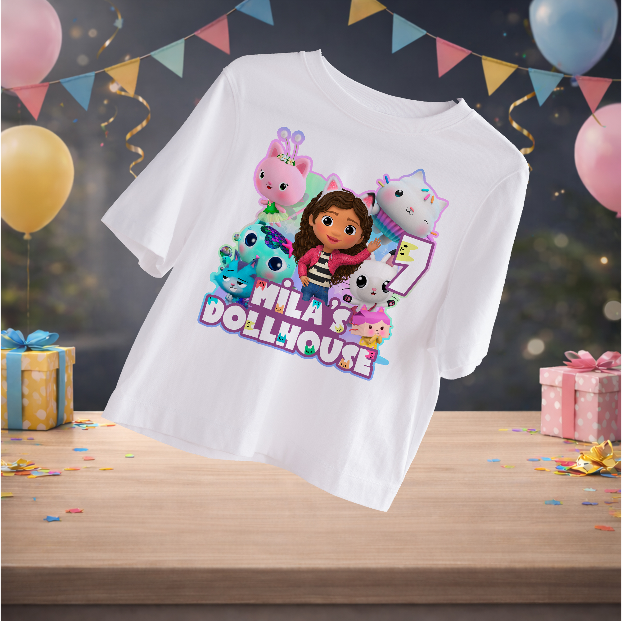 Gabby Temalı Kişiye Özel T-Shirt