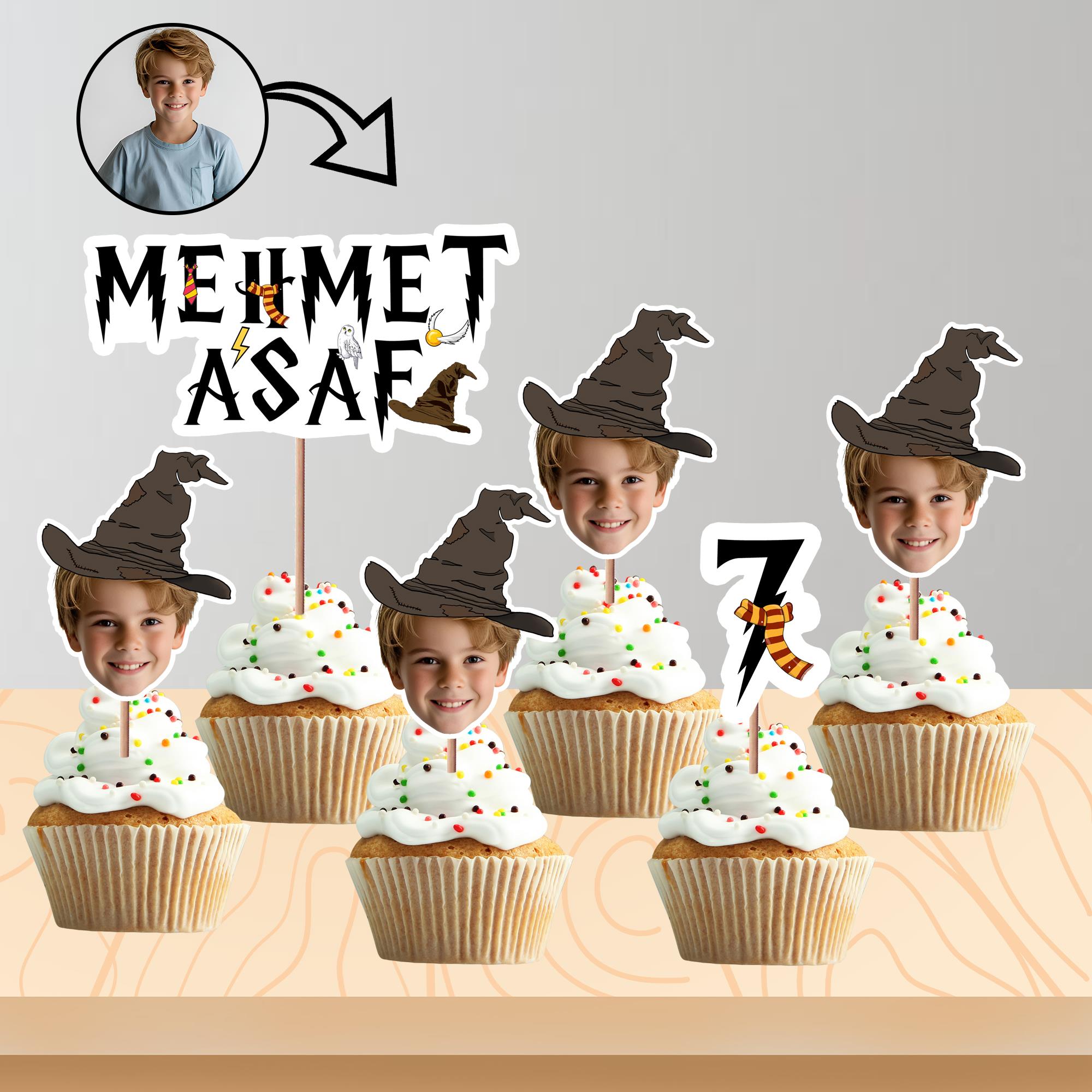 Kişiye Özel Harry Potter Kafa Kürdan 8'li Set