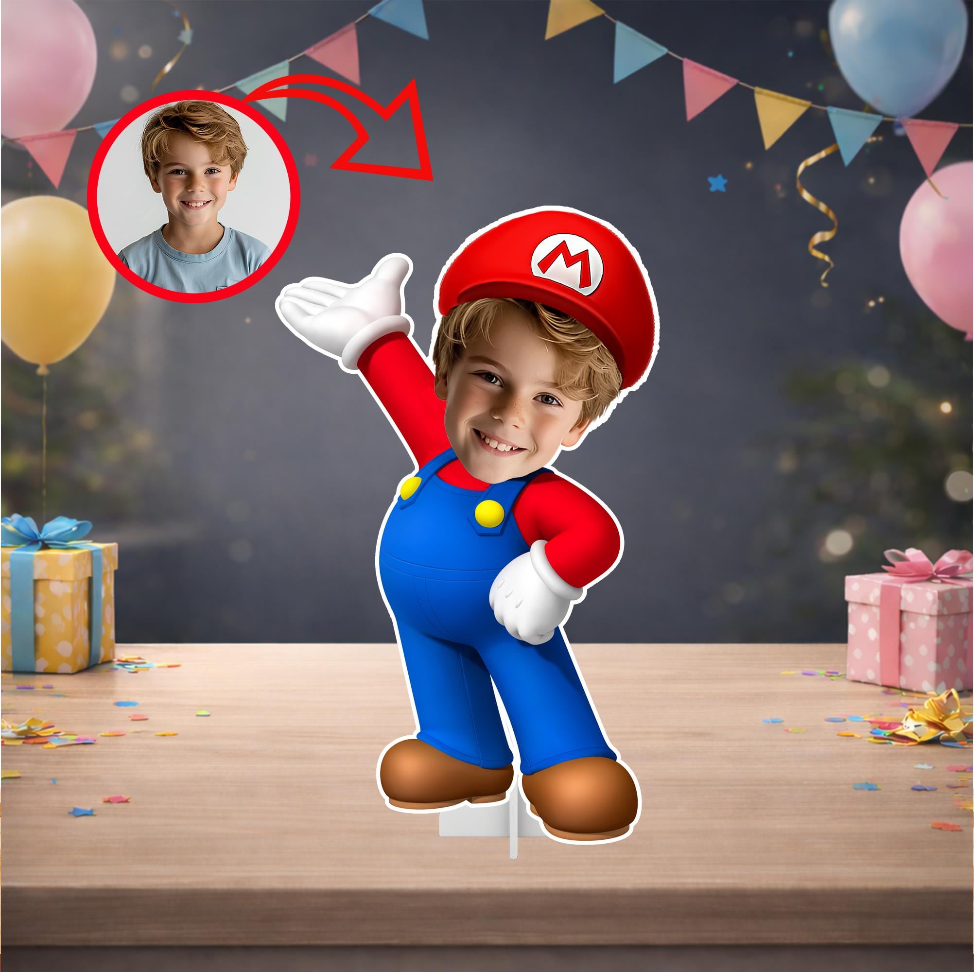 Kişiye Özel Super Mario Temalı Masa Panosu