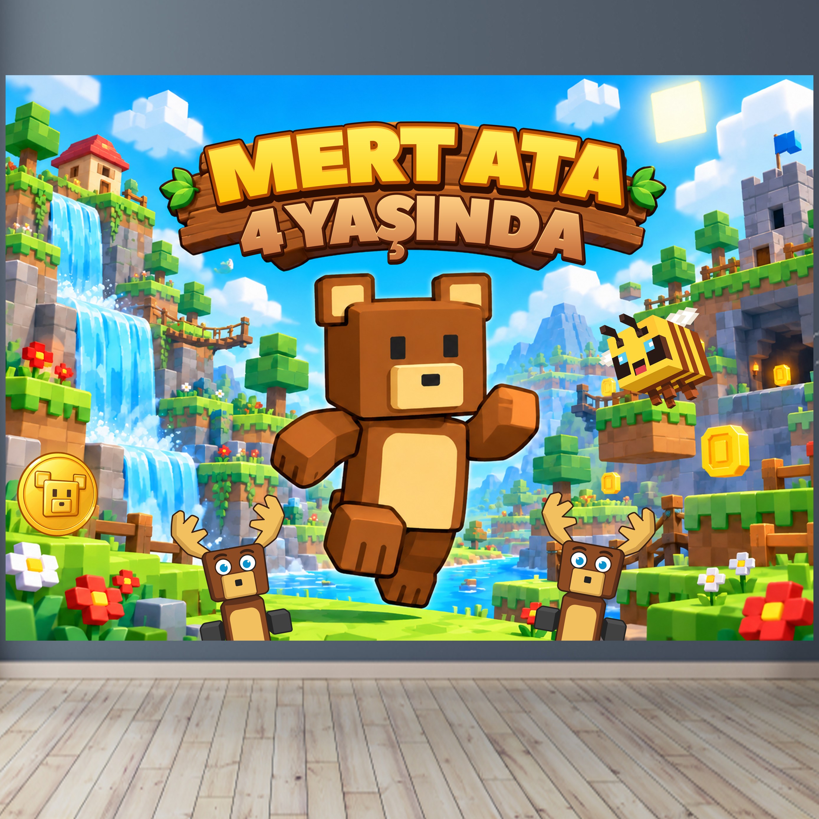 Super Bear Adventure Kişiye Özel Afiş Banner