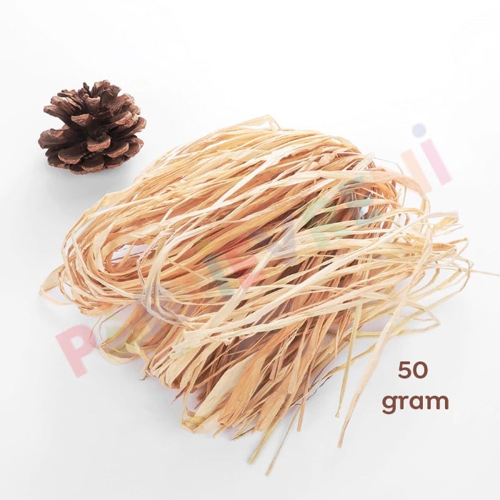 Dekoratif Doğal Rafya - 50 Gram