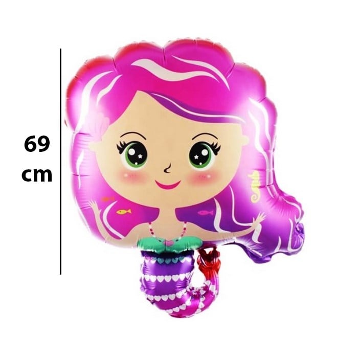 Deniz Kızı Konsepti Folyo Balon
