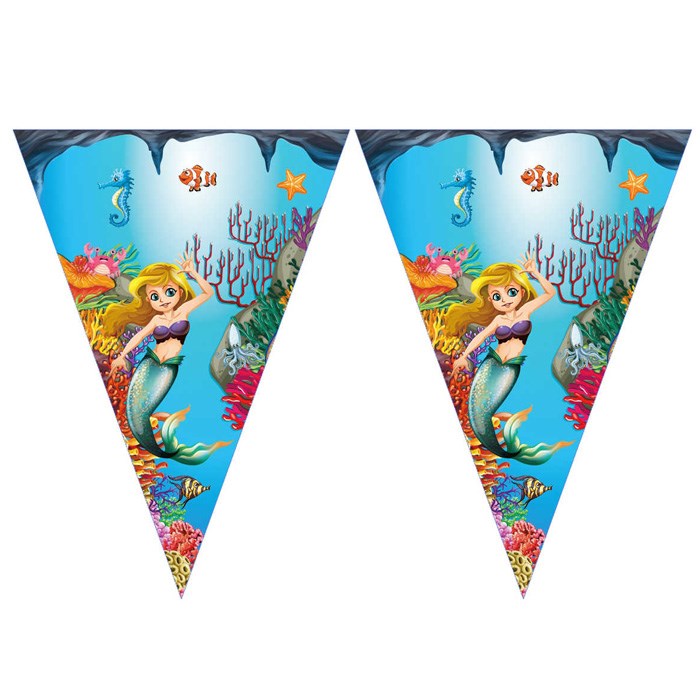 Deniz Kızı Temalı Flama Bayrak Seti