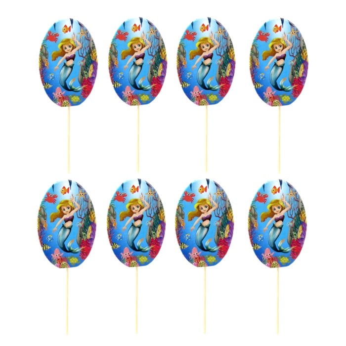 Deniz Kızı Temalı Kürdan 20 adet