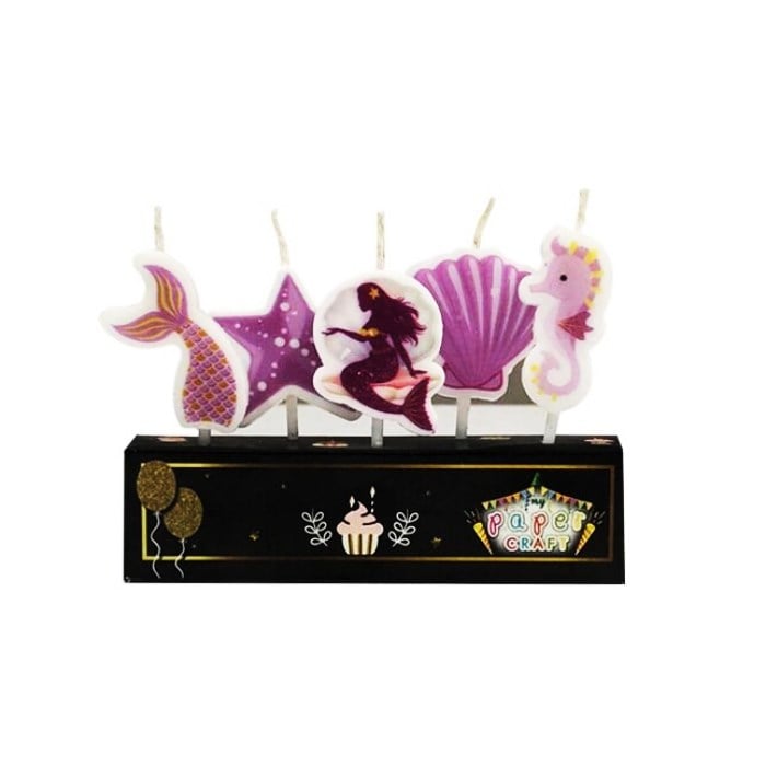 Deniz Kızı Temalı Pasta Mum