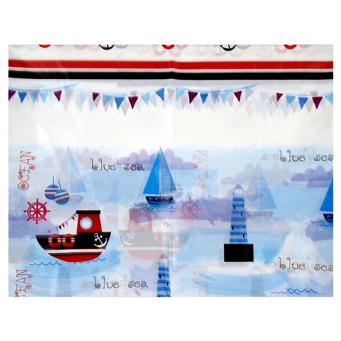 Denizci Doğum Günü Temalı Plastik Masa Örtüsü 130x180 cm