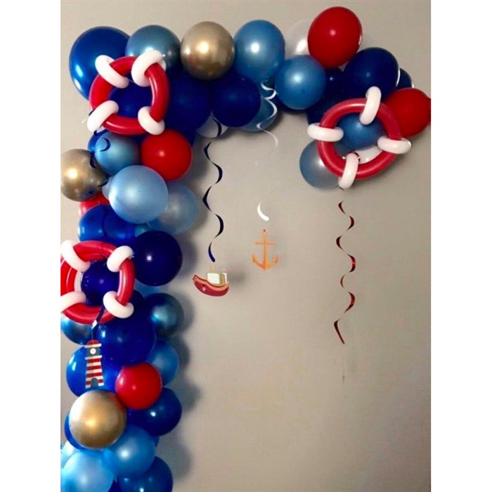 Denizci Temalı Zincir Balon Seti 2.5 m