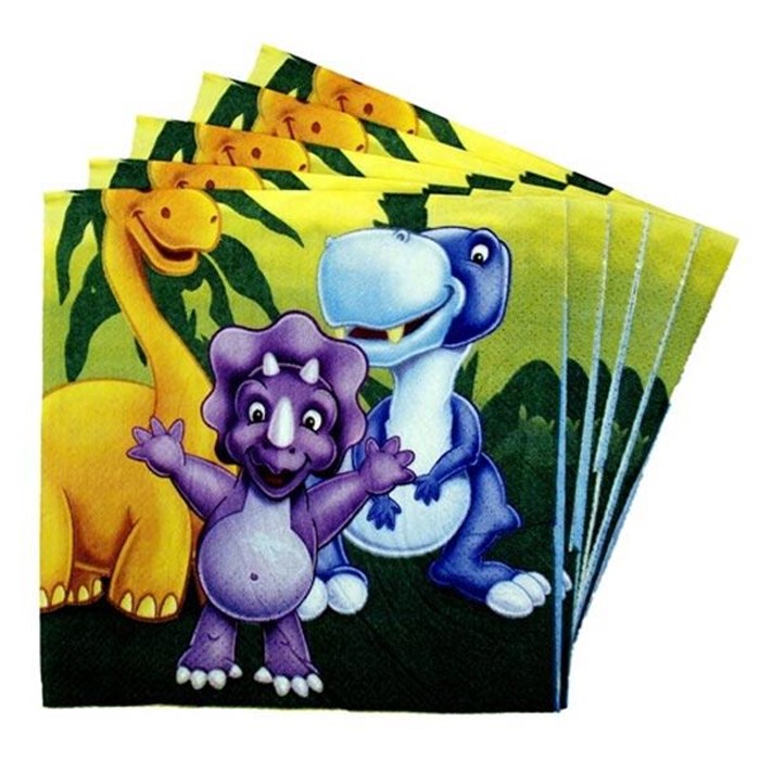 Dinozor Doğum Günü Temalı Peçete - 20 Adet