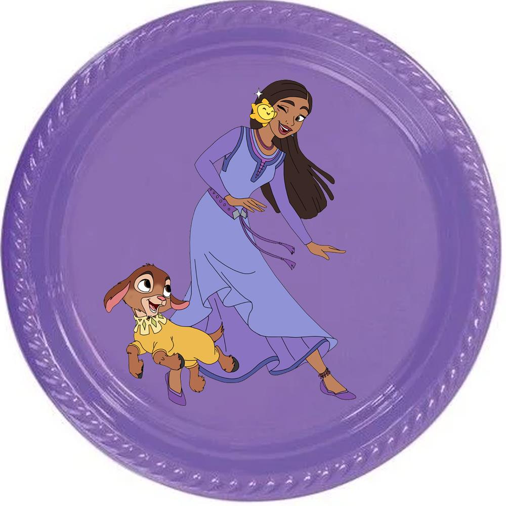 Disney Wish Çıkartmalı Tabak - 5 Adet