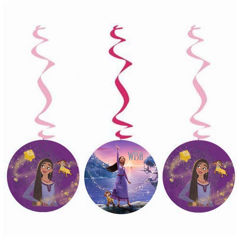 Disney Wish Temalı Sarkıt Asma İp Süs 3'lü