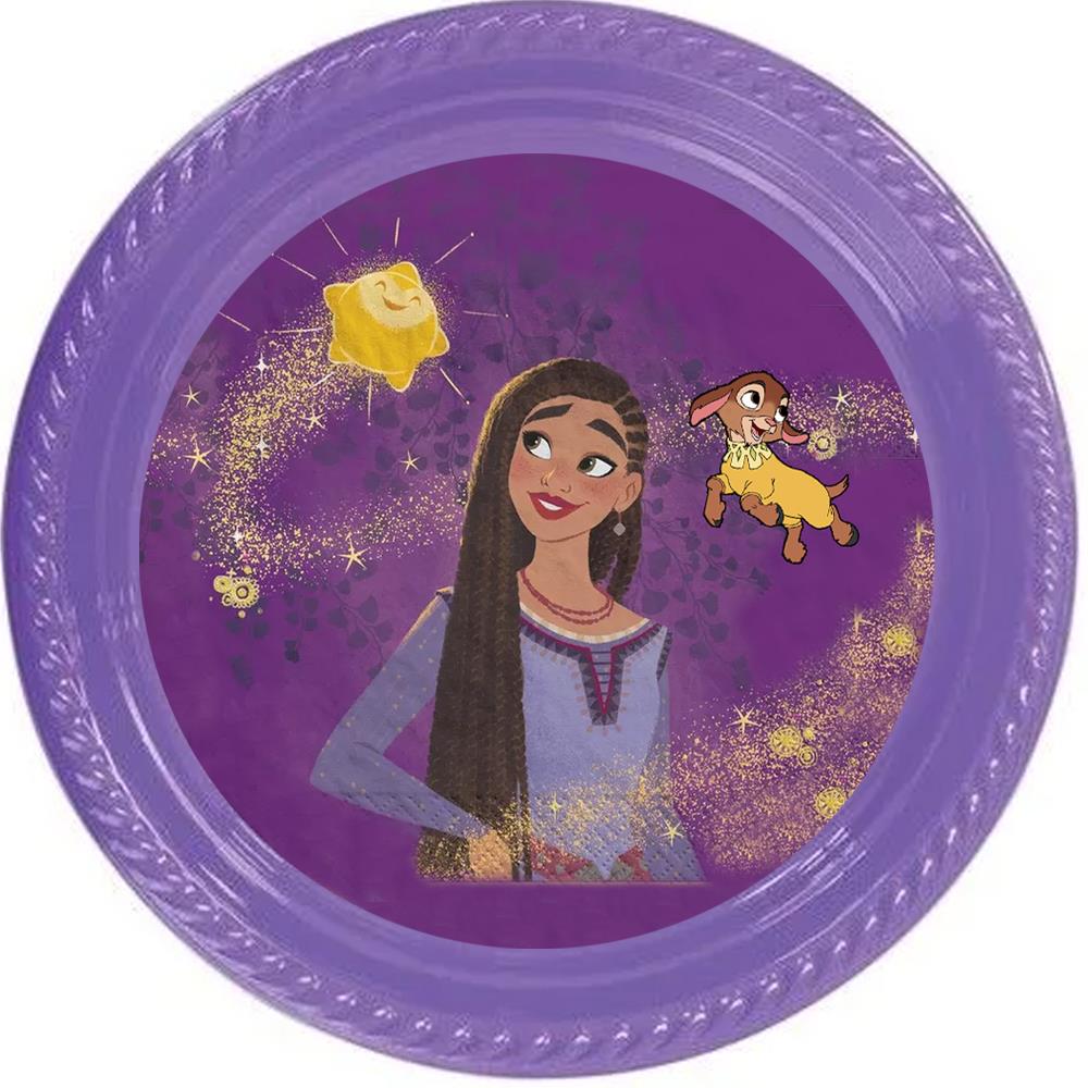 Disney Wish Temalı Tabak - 5 Adet