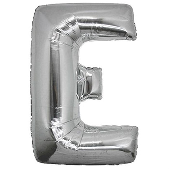 E Harfi Gümüş Folyo Balon 1 Metre