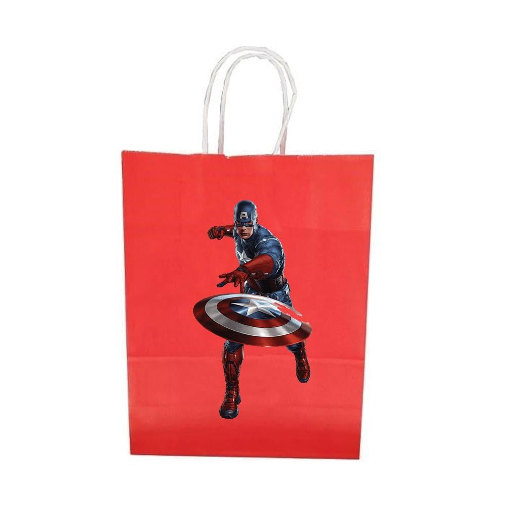 Avengers Kaptan Amerika Temalı Karton Çanta