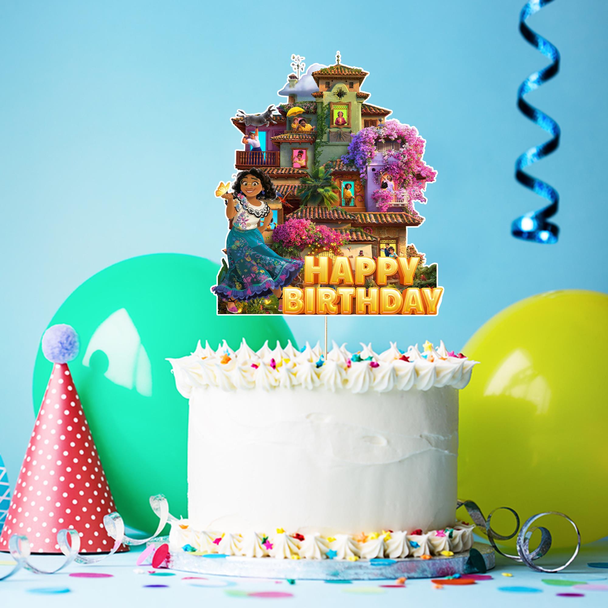 Encanto Konsepti Happy Birthday Pasta Süsü